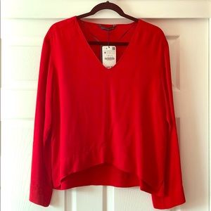 NWT Zara viscosa blouse